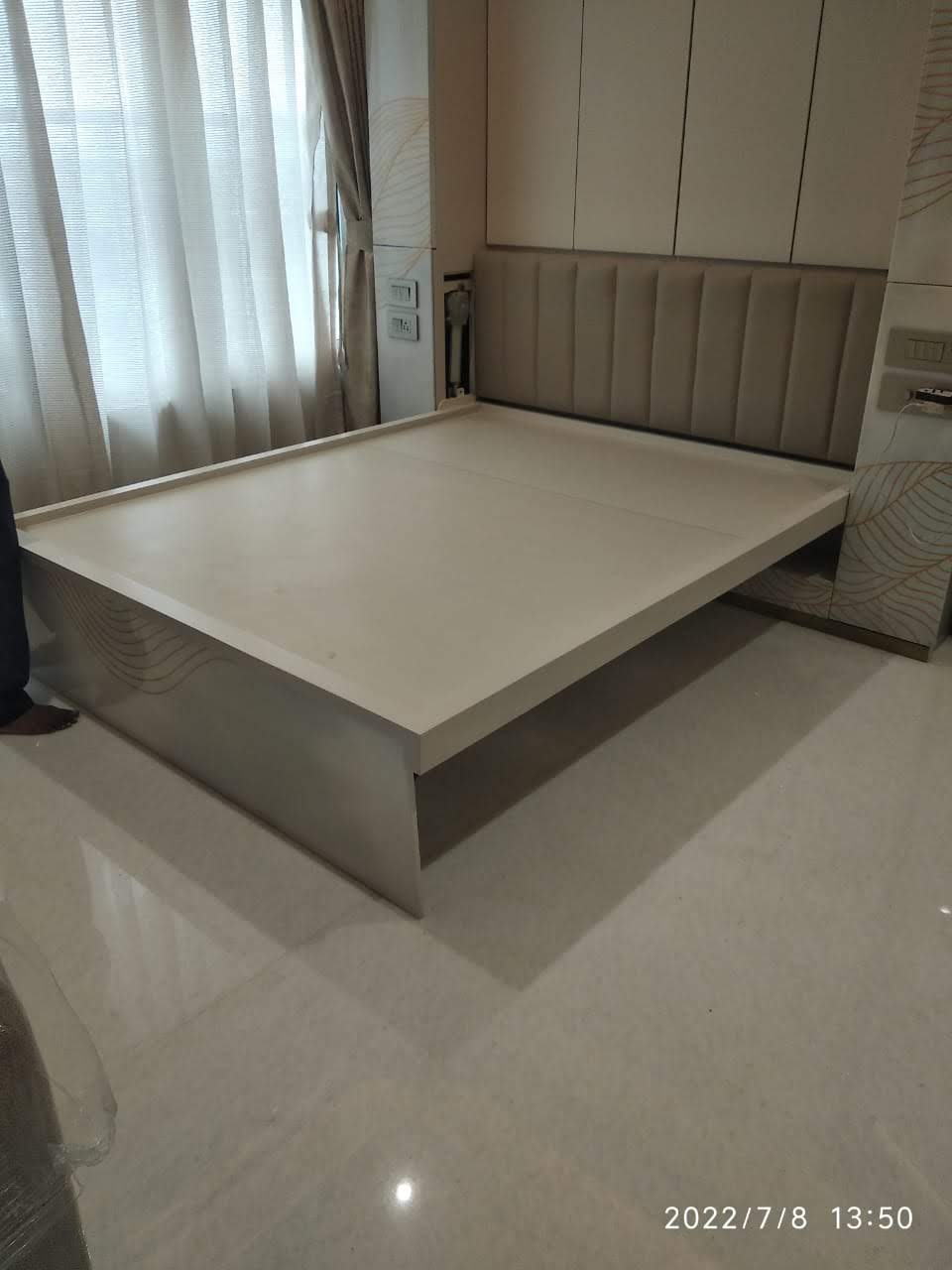 Folding Wall Bed with Motor Remote operated - Wall Folding Mechanism by Nandu Fittings