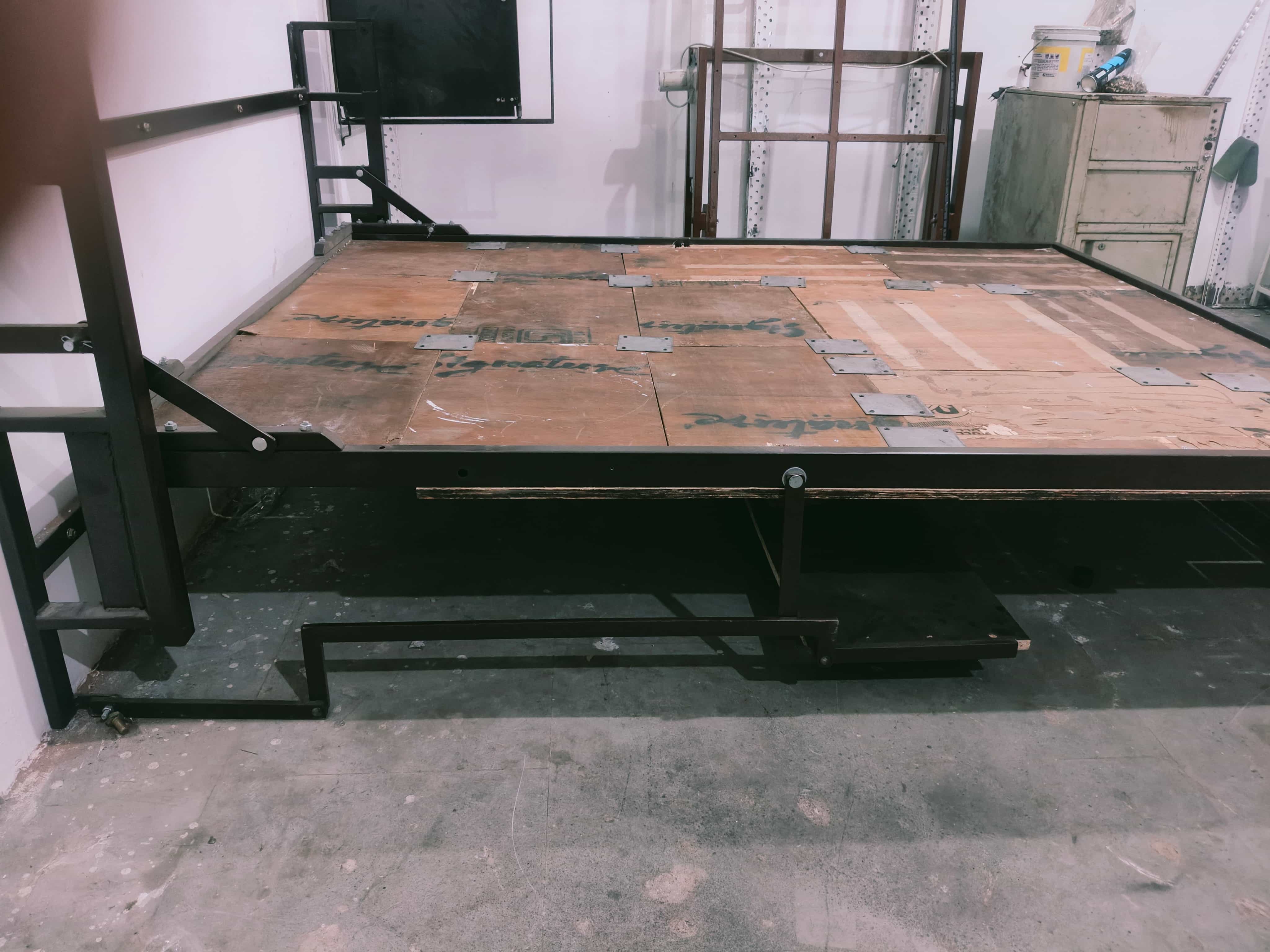 Folding Wall Bed with Study Table