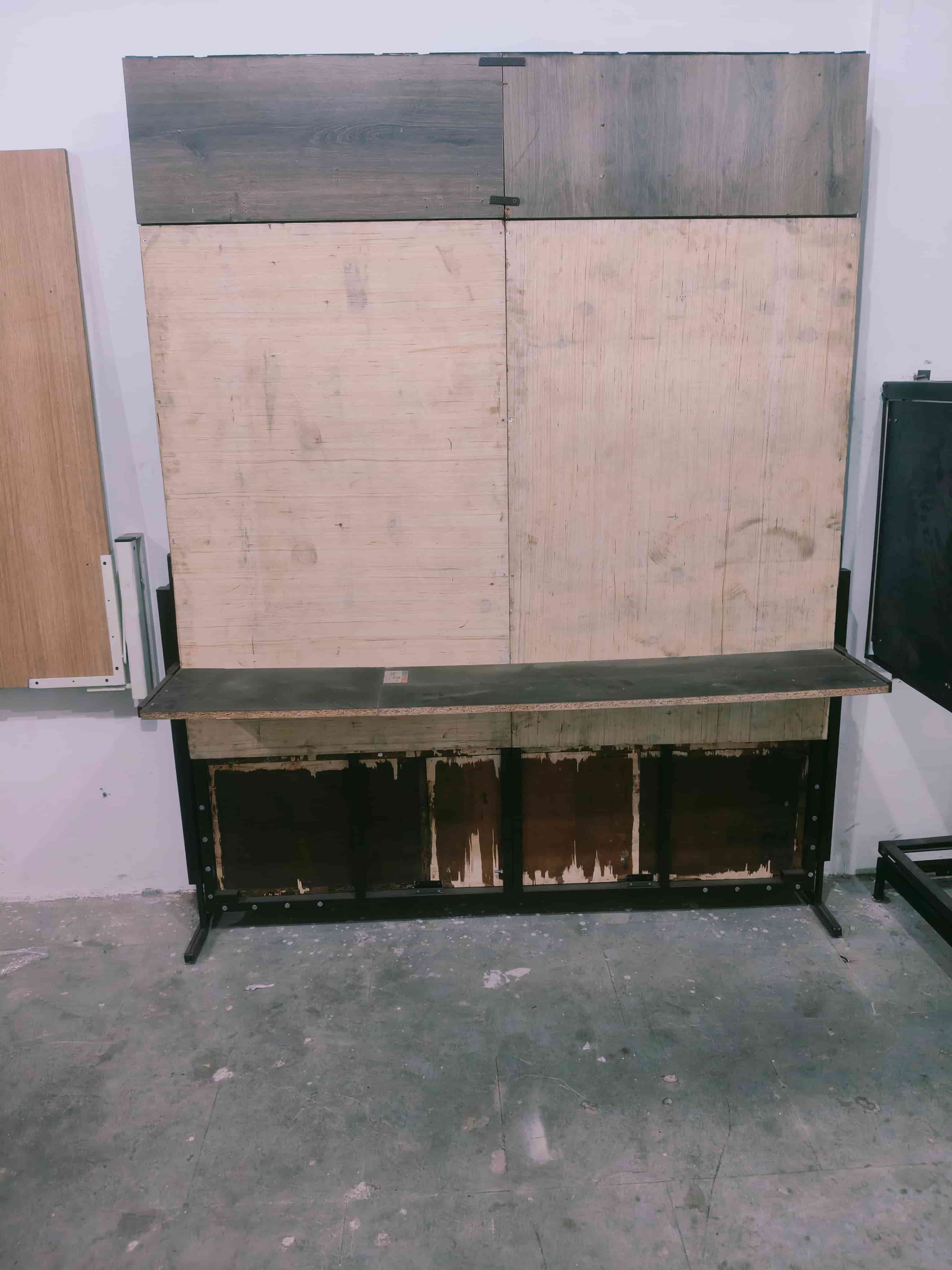 Folding Wall Bed with Study Table