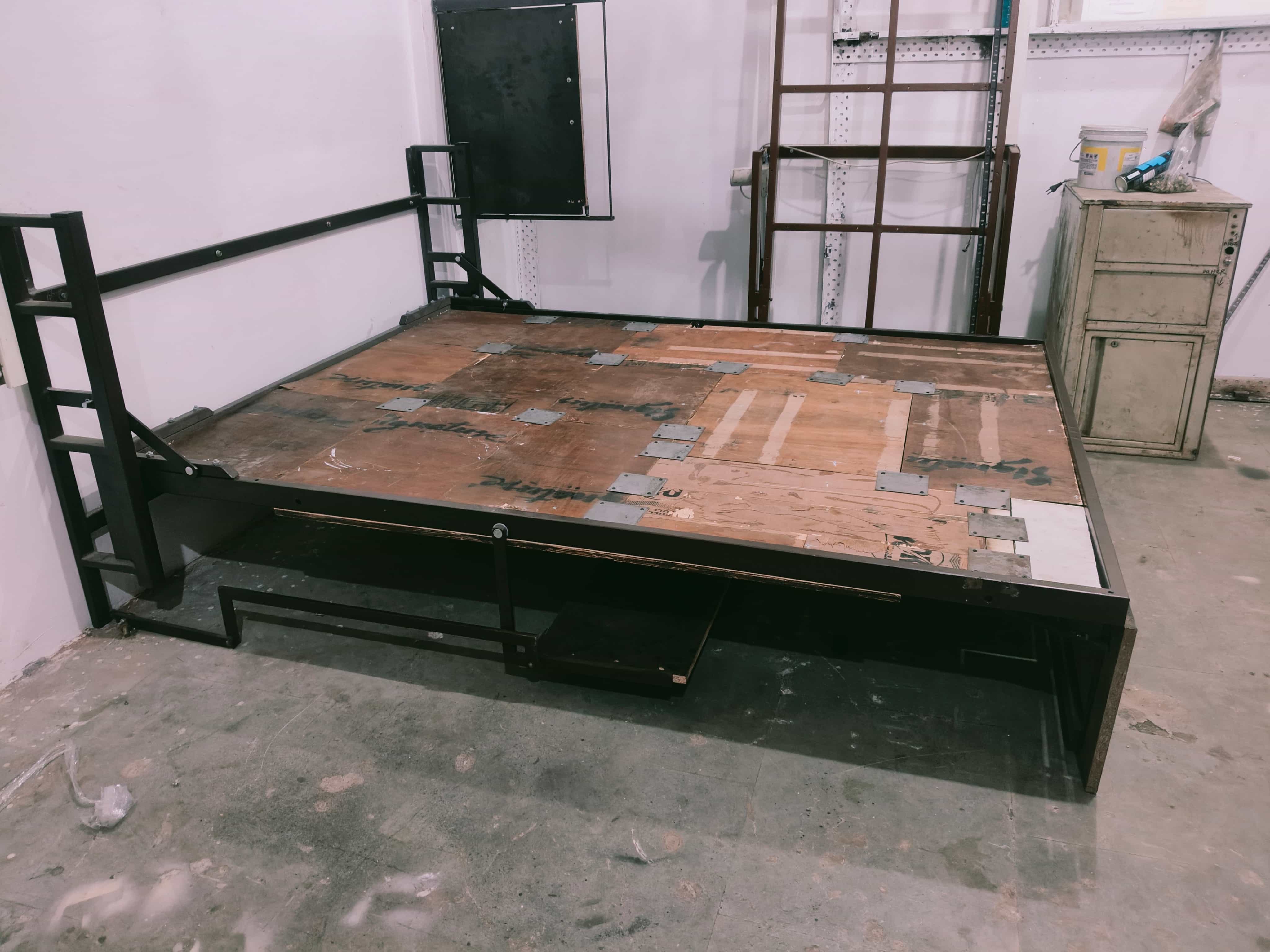 Folding Wall Bed with Study Table